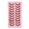 Pestañas Postizas, 10 Pares, Reutilizables, Suaves, 3D, Multicapa, Pestañas Postizas,