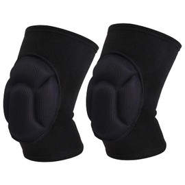 Protective Knee Pads 2 Pack for Sports & Exercise, Thick Sponge Padding, Anti Slip, Collision Avoidance, Breathable Fabric, Ergonomic Design, Prevent injury, Warmth & Support, Small/Medium