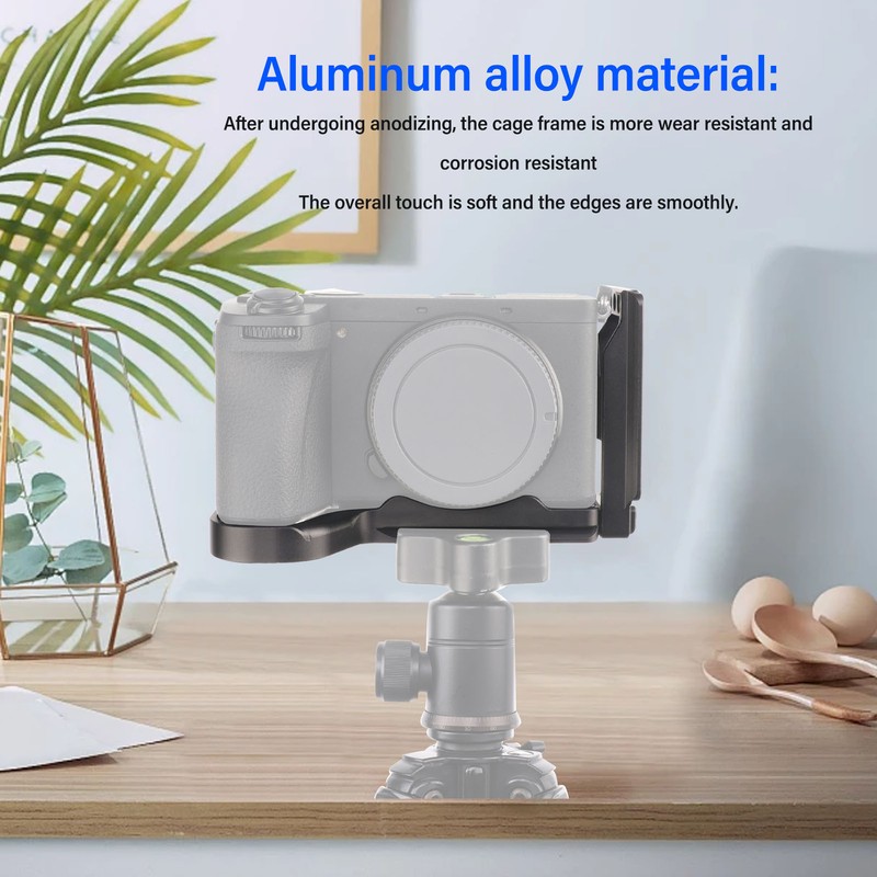 Aluminum Alloy Camera Grip L Bracket with 1/4in 3/8in for