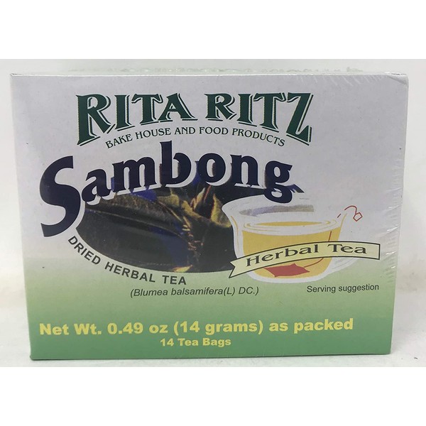 Rita Ritz Sambong Dried Herbal Tea 14 Tea Bags in One Pack