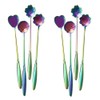 XICHEN - Cuchara larga con diseño de flores de 7