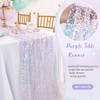 Sequin Iridescent Table Runner 25x120 Inches Purple Table Runners Sparkly