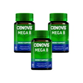 Cenovis Mega B Tablets 360 (3 X 120) - High-Strength Vitamin B Formula B-Group Vitamins Support Energy Levels, Healthy Nervous & Immune System Function - Reduces Free Radical Formation in the Body