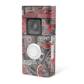 MightySkins Skin Compatible with Ring Video Doorbell Plus - Puppy Fall | Protective, Durable, and Unique Vinyl Decal wrap Cover | Easy to Apply, Remove, and Change Styles
