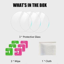 Compatible for Garmin Fenix 8 Screen Protector, Lamshaw [3 Pack] 9H Tempered Glass Screen Protector Film Compatible for Garmin Fenix 8 51mm AMOLED,Fenix 8 51mm Solar Smartwatch (NOT 43mm,47mm)