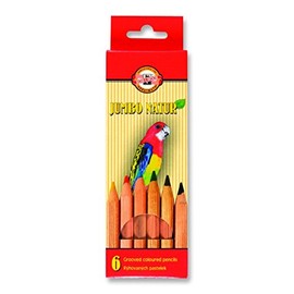 KOH-I-NOOR N Jumbo Coloured Pencil (Pack of 6)