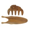 Sandalwood Nose Guasha Massage Tool Five Tooth Scalp Meridians Scraping