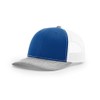 RICHARDSON 112 Trucker OSFA Baseball HAT Ball Cap Royal/White/Heather Grey