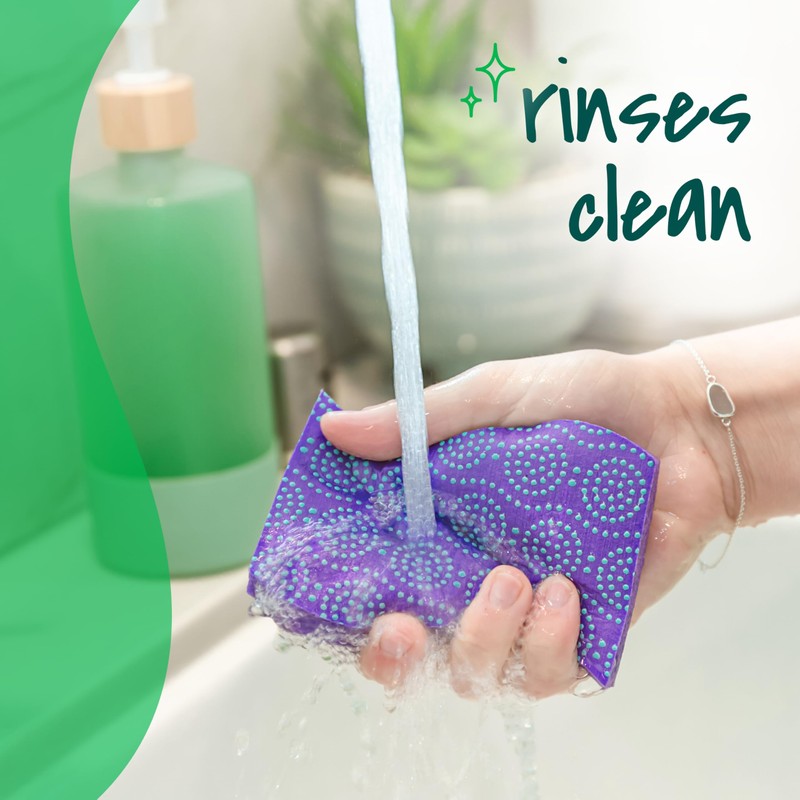 Scotch-Brite Odor Resist Non-Scratch Scrub Sponge, Dishwasher-Safe Kitchen Sponges that