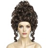 Brown Renaissance Wig Rococo Wigs Curly Colonial Baroque Wig