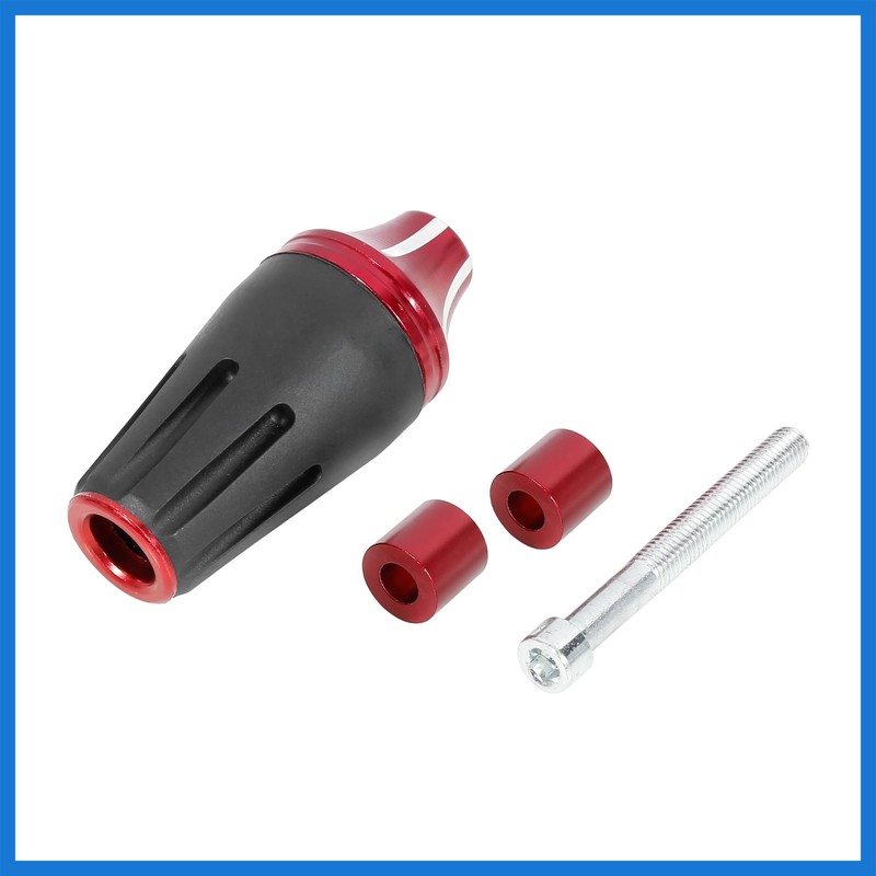 VekAuto 2pcs Red Motorcycle Universal Frame Slider Crash Protector M8