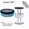 Self-Seal Cali Tin Can with Ring Lid and Labels, Side