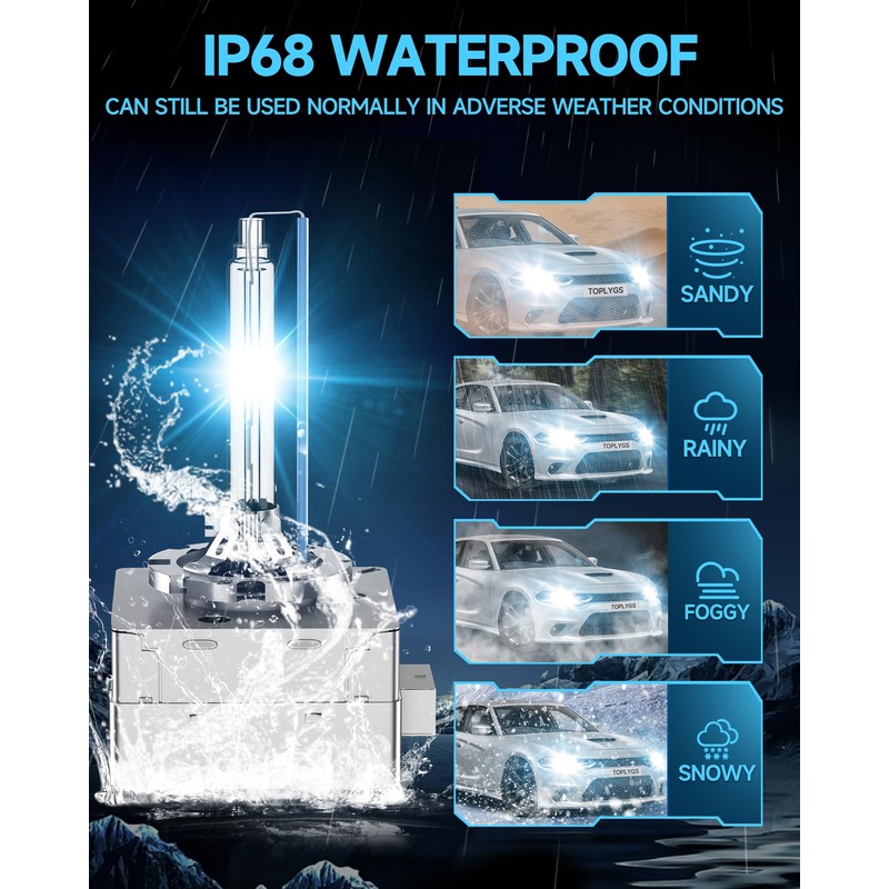 TOPLYGS D3S HID Xenon Headlight Bulb Fit for Dodge Charger