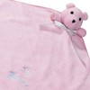 Zanies Snuggle Bear Blanket Dog Toys, Pink
