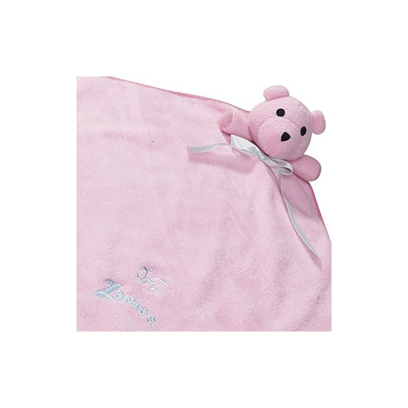 Zanies Snuggle Bear Blanket Dog Toys, Pink