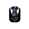 HISDERN Men's Ties Animal Pattern Tie Pocket Square Wedding Business