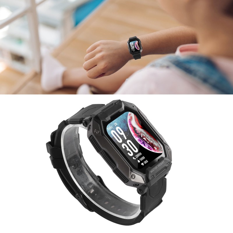Kids Fitness Tracker Watch Waterproof 380mAh Battery 24 Sports Modes