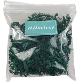 MMvolesy Crinkle Paper Shreds - 2LBS Forest Green Gift Filler for Gift Wrapping, Baskets, Boxes | Eco-Friendly Easter, Christmas, Birthday Decoration | Bulk Basket Stuffing for Crafts & Party Decor