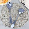 Chenshuo Wide Handle Serving Spoon,304 Stainless Steel Buffet Serving Spoon,Large