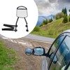 CHILDWEET Practical Convex Towing Mirrors for Cars and Clip Extension