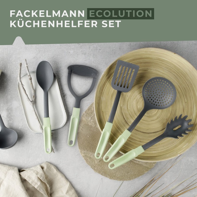 Fackelmann Ecolution Potato Masher - Wood Fibre and Organic Plastic