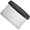 3 Pieces Dough Pastry Bench Cutter Scraper, Stainless Steel Pizza
