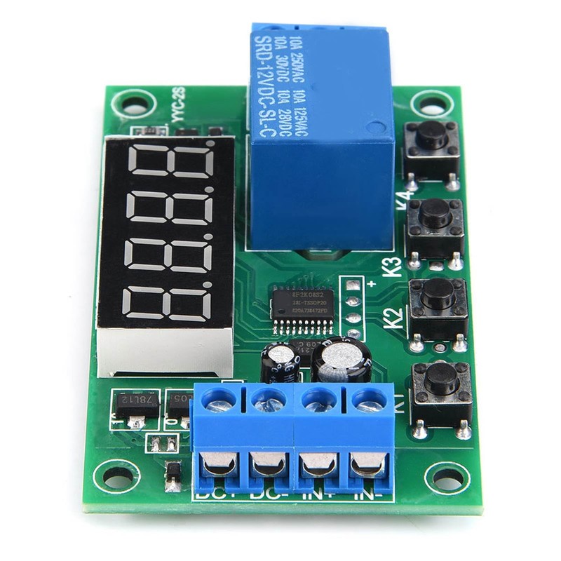 5V/12V/24V Delay Timer Digital Control Switch Relay Module with LED