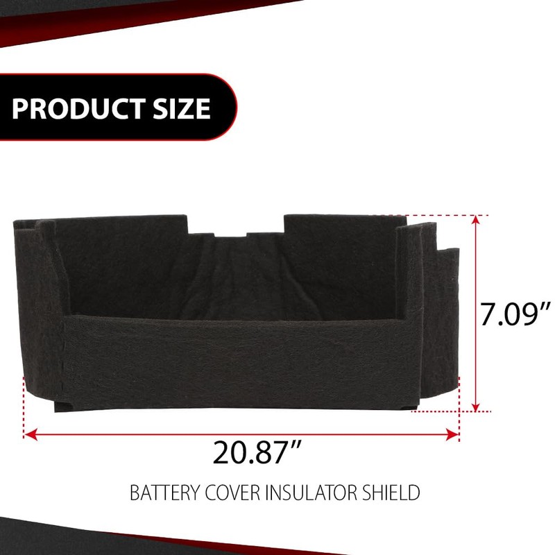 CROSSDESIGN Battery Cover Insulator Shield Compatible with Ram 1500 2013-2024