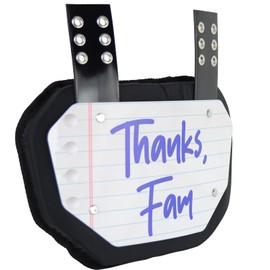 Sports Unlimited Football Backplate for Shoulder Pads - Universal Fit Back Plate - Adult & Youth Back Plate for Football