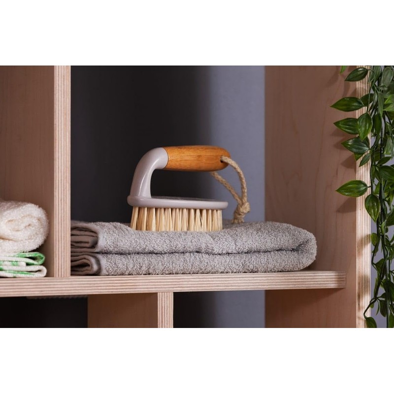 ECONATURAL by York 40530 Scrubbing Brush Bamboo, Beige, Standard