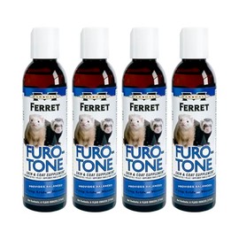 Marshall Pet Products Furo-Tone Skin & Coat Supplement - 6 Ounce Nourishing Supplement for Ferrets, Promotes Healthy Skin and Shiny Coat, Easy to Use Formula (Pack of 4)