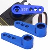5Pcs 25T Servo Horns Aluminium Alloy Steering Servo Arms Blue
