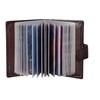 StarHide Soft Genuine Leather Compact Credit Debit Card Holder Wallet