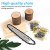 5pcs Mini Chainsaw Chains with Replacement Saw Chain Bar, 6