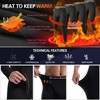 CL convallaria Men's Thermal Pants 2/4 Pcs Fleece Lined Thermal