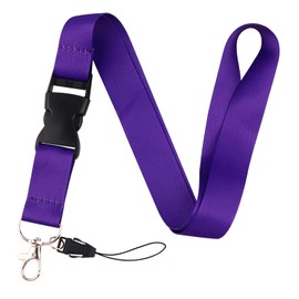 BKBKAAK Fashion Purple Neck Lanyard for Keys, Keychain Strap Lanyard for ID Card Badges Holder with Buckle, Teacher Men Women Long Breakaway Lanyards for Office School