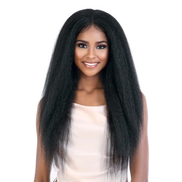 Motown Tress HD Lace Front Wig 13X5 Invisible Lace Part KLP.Anika (1B)
