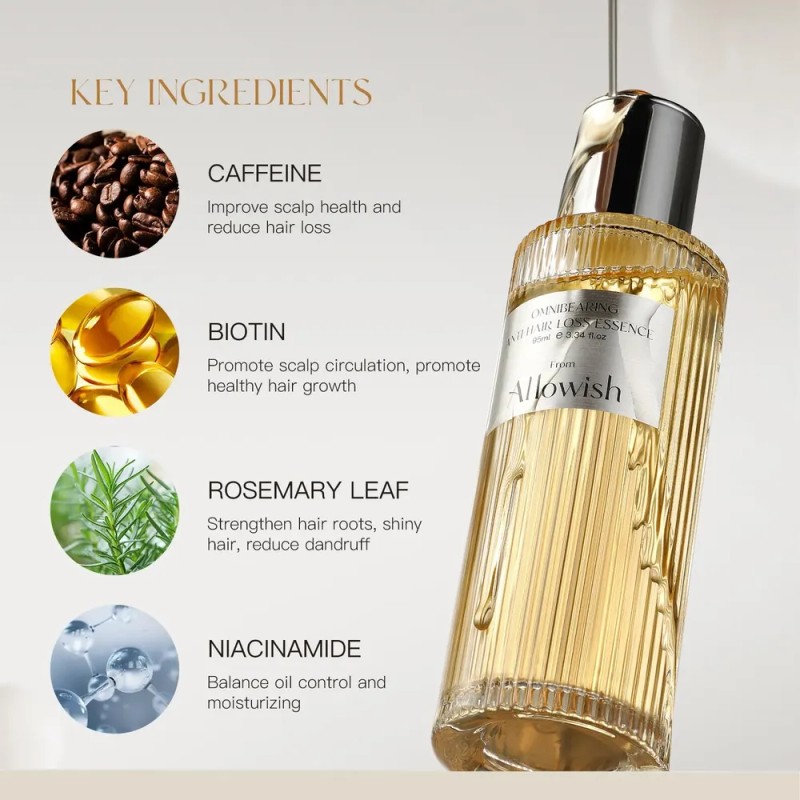 Sérum De Crecimiento Capilar Allowish Rosemary Con Biotina 9