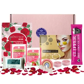 Pamper Gifts for Women, Self Care Package Relaxation Spa Gifts for Her, Hug in a Box Birthday Hampers for Women, Made in UK (Rose)