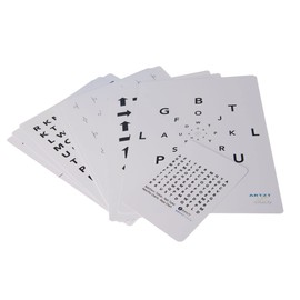 ARTZT neuro Eye Trainer Set of 15 with Various Vision Test Boards DIN A4 | Eye Boards for Eye Training, Coordination, Balance | Includes Instructions White, DIN A4