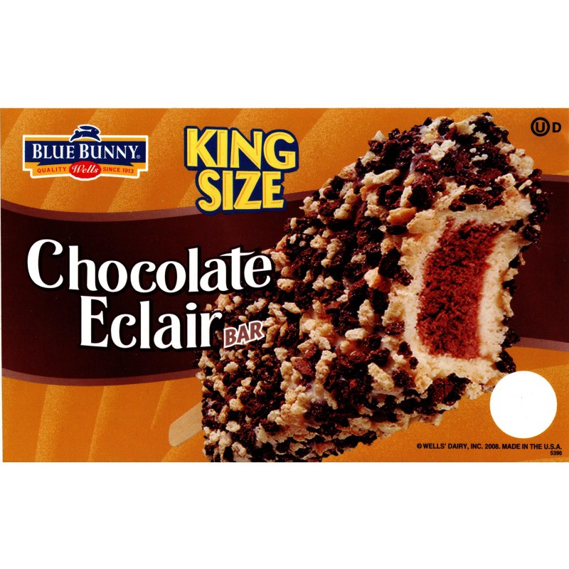 Blue Bunny 2008 King Size Chocolate Eclair Bar (Blue Bunny)
