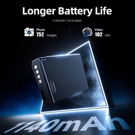 llano LP-E10 Battery with USB-C Fast Charging for Canon (2 Pack)