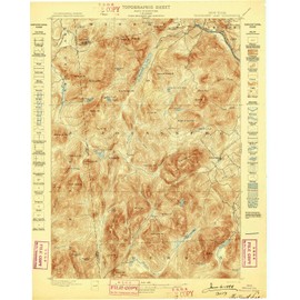 YellowMaps Thirteenth Lake NY topo map, 1:62500 Scale, 15 X 15 Minute, Historical, 1898, 20.1 x 16 in - Tyvek