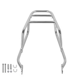 CHIFUN Rear Luggage Rack for Kawasaki W800 2020-2023, W800 ABS 2024-2026, W800 Cafe 2019-2020, Steel Motorcycle Luggage Shelf Bracket Cargo Rack Replacement (Chrome)