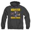 Popfunk Monster Squad Goals Unisex Adult Pull-Over Heather Hoodie, Black