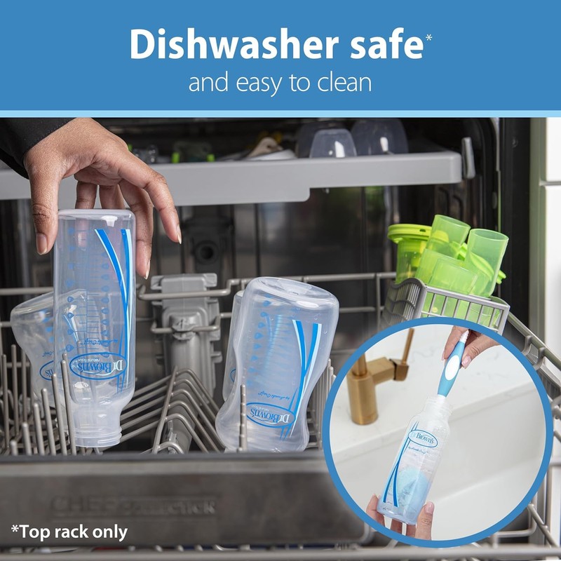 Dr. Brown's Anti-Colic Options+ Baby Bottles, 4 oz/120 mL, with