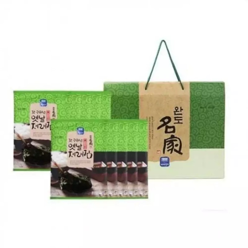 Mujomi 무조미 완도명가갓구워낸옛날재래김 선물세트 1호 선물세트 설날 Wando Mom's Traditional