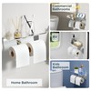 FORIOUS Toilet Paper Holder with Shelf, 304 Stainless Steel Wall