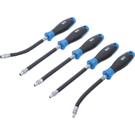 BGS 70019 | Flexible Screwdriver Set | E-Profile E4 - E8 | 5 Pieces