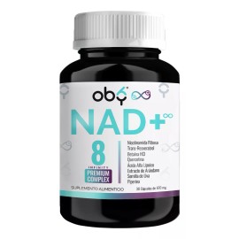 Oby Nad Resveratrol Potenciado 8 Ingredientes Nr Nicotinamida Ribosa, Resveratrol, Acido Alfa Lipoico, Betaina, Quercetina, Piperina  Vitaminas Mujer 